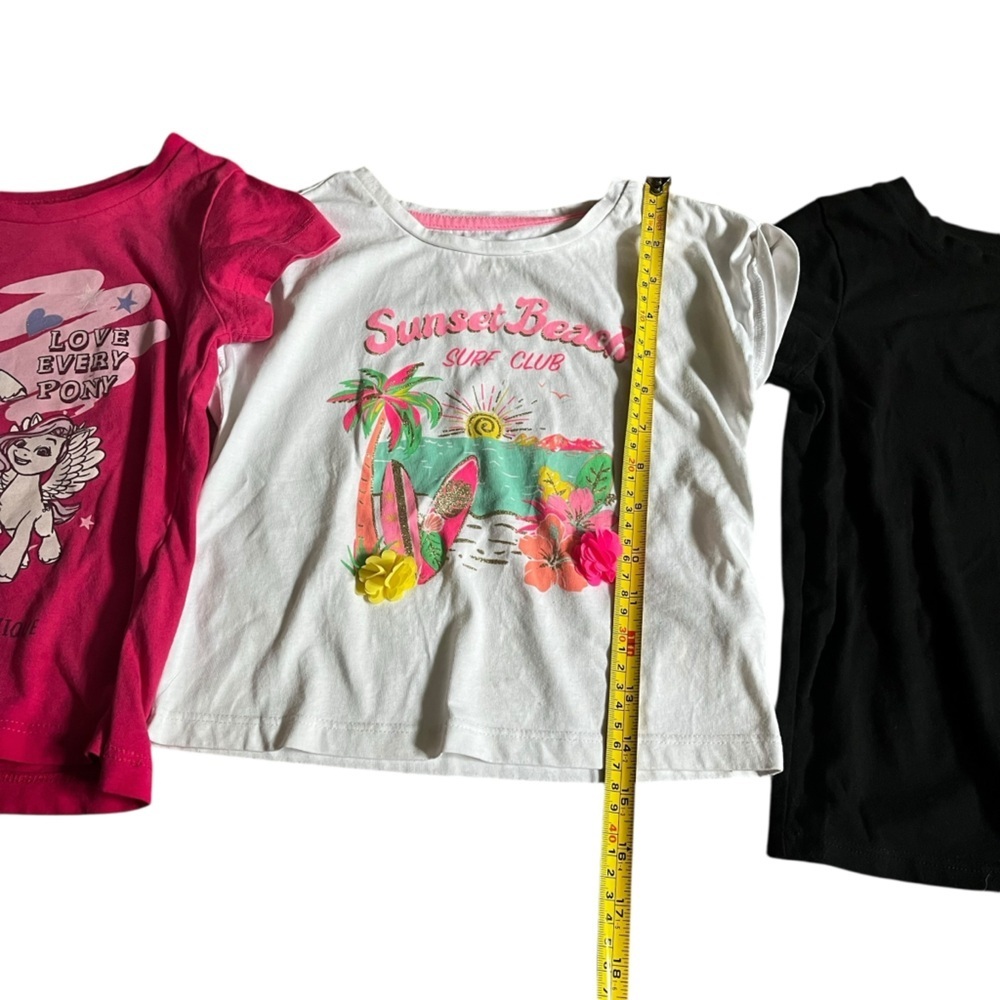 Girls Size 5/6 Clothing Bundle – Summer Tees, Dress, Shorts play graphic t comfy - Picture 15 of 16